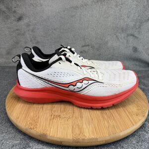 Saucony Kinvara 13 Shoes Womens Size 10 White Red Running Sneakers S10723-85